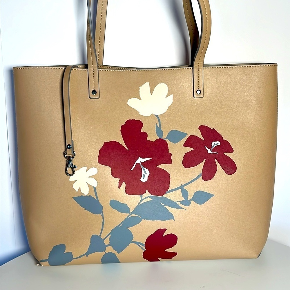 CHELSEA TOTE BAG floral design shoulder bag FAUX leather Nordstrom‘s - Picture 3 of 12